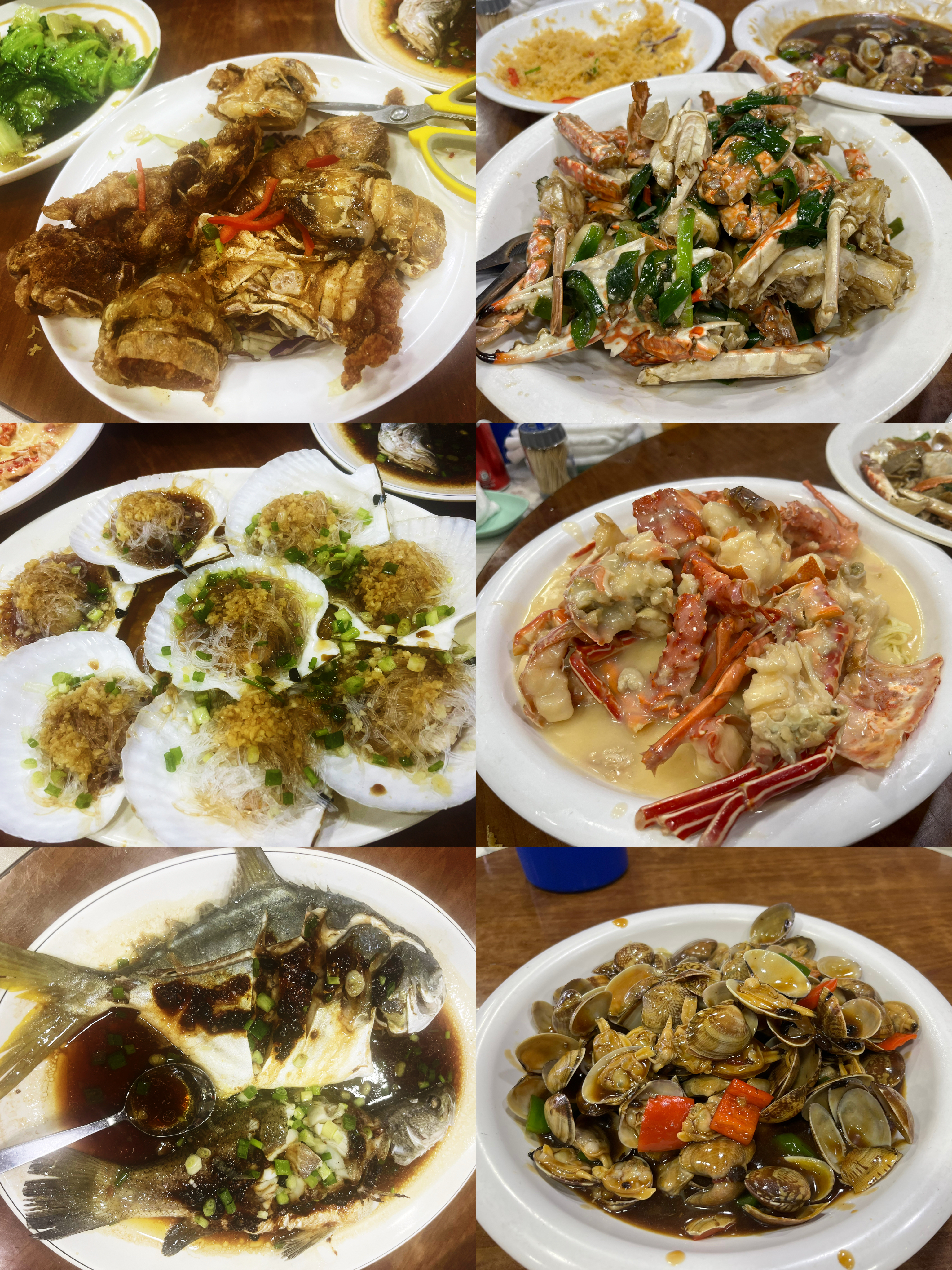 Delicious seafood dishes in Xi Gong