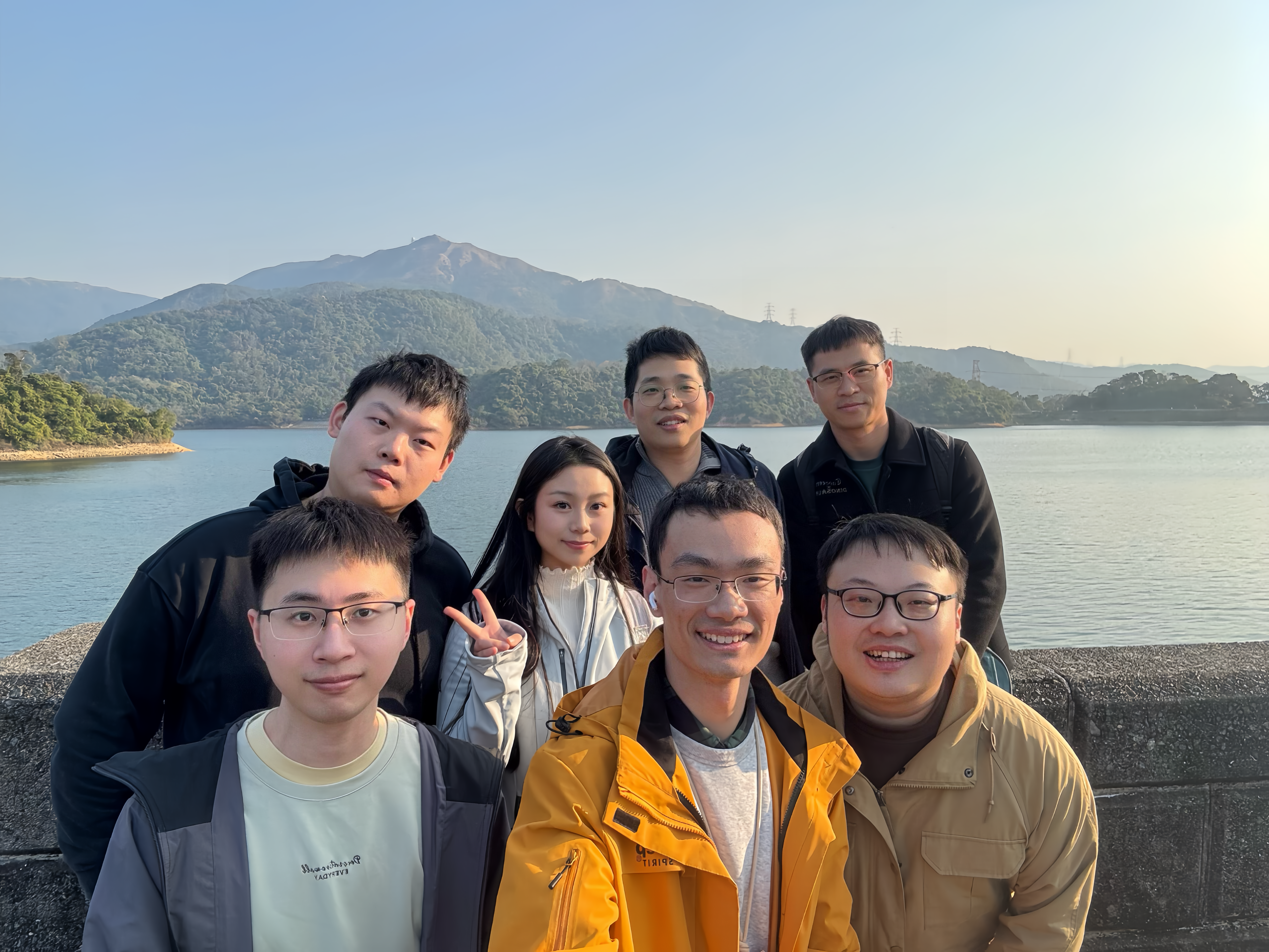 Group selfie at Shing Mun Reservoir