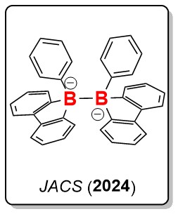 Chemical structure of a diboron dianion complex