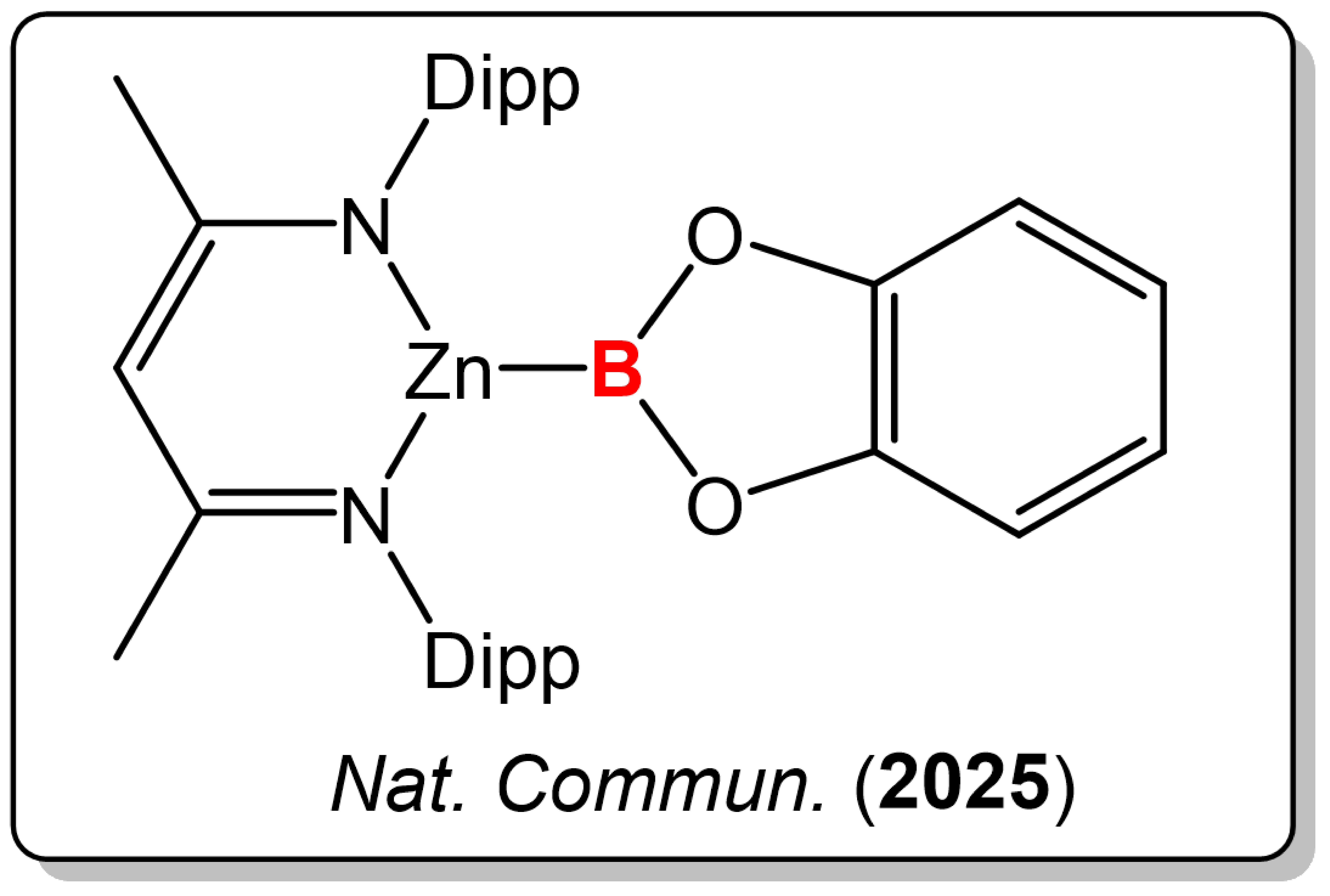 Zinc-boryl complex structure